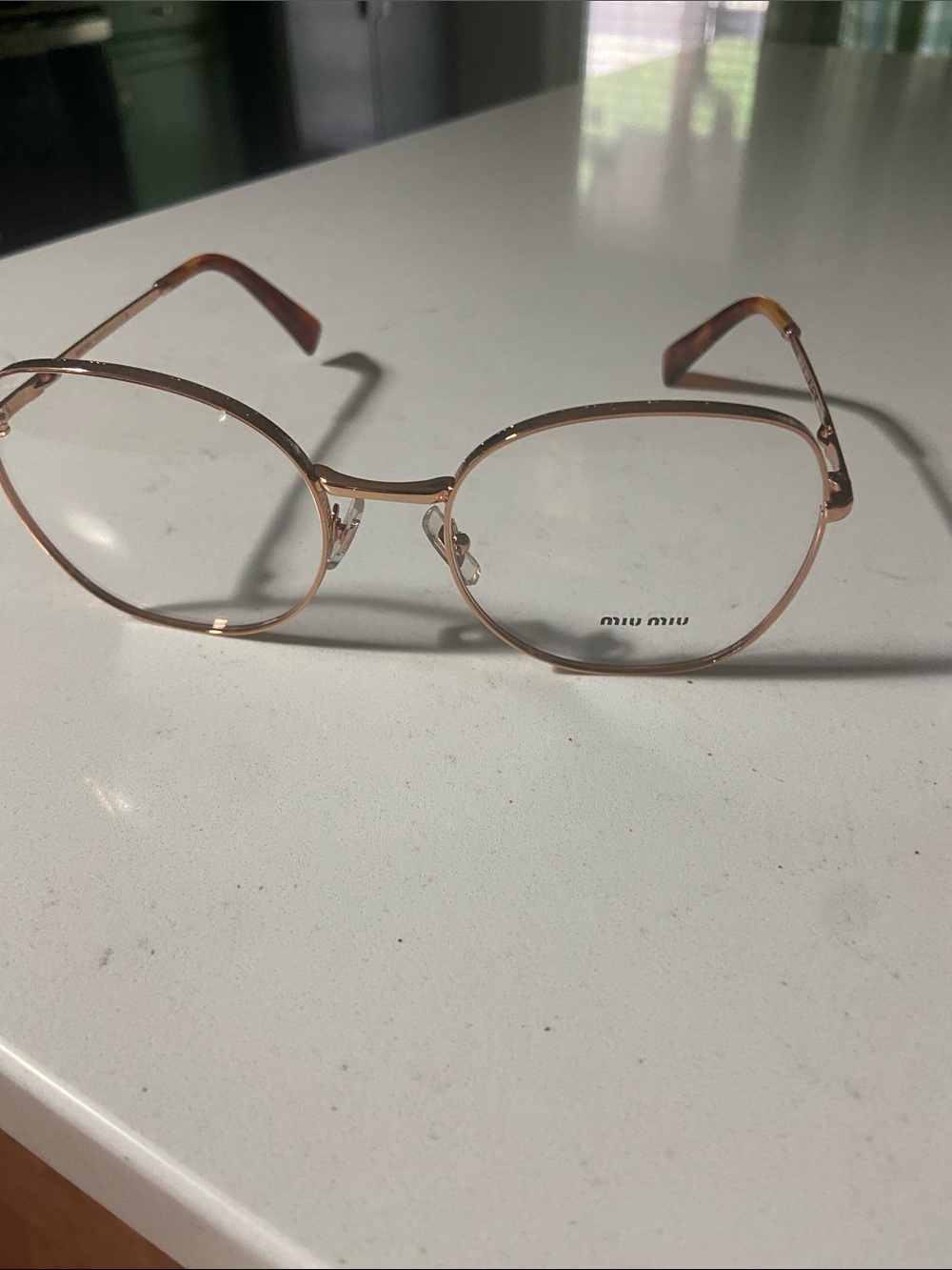 Miu Miu Rose Gold Metal Frame Women's Glasses
Brand new without tags retail 350